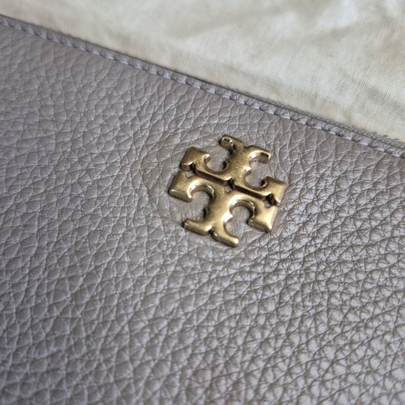 Tory Burch Gray Leather Clutch - Picture 7 of 9
